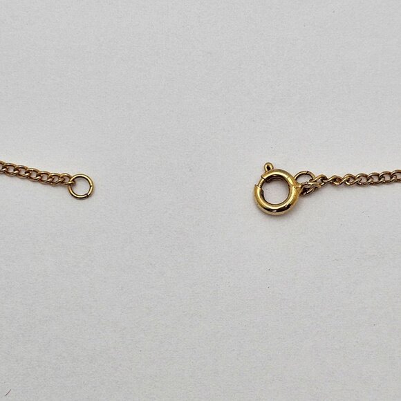 VTG Gold/BrassTone Floral Heart Locket Necklace Chain Link Romantic Gift Jewelry - Picture 8 of 16